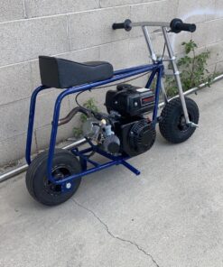 DARK BLUE Stock MiniBike Chrome T-bars