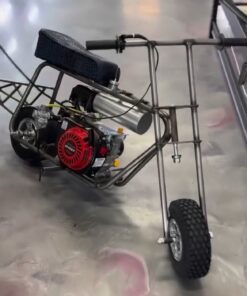 Volts Custom Lightweight Drag-Style Minibike + Wheelie Bar