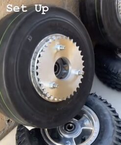 5” Slick Mini Bike rare Wheel & Sprocket Assembly – Performance Ready